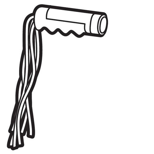 ASSEM - HANDGRIP W/STREAMER PINK