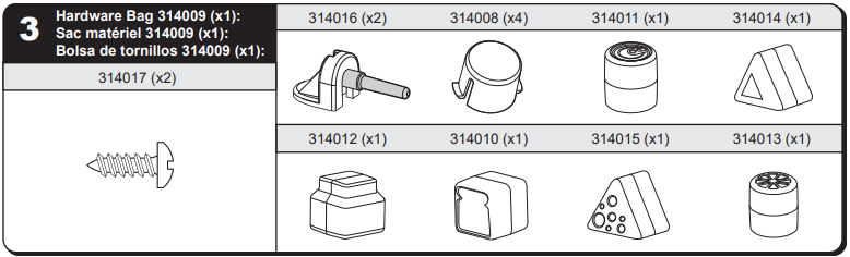 ASSEMBLY, HARDWARE BAG- 655