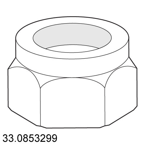 LOCKNUT - M6 10MM W X 6MM HDUP