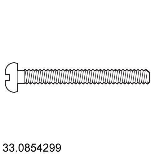 SCREW - M6 45MM L - MACH - PAN