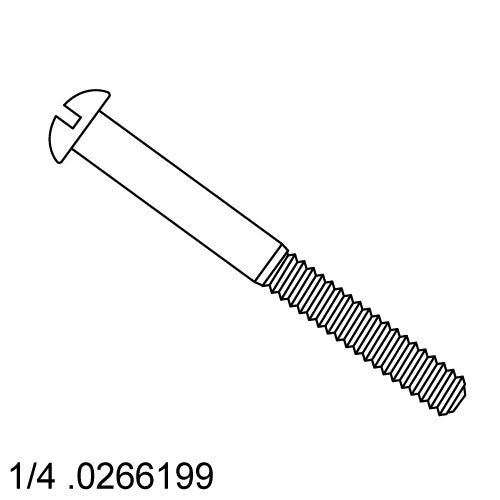 Handle Screw- 1/4-20 X 2 1/2" L