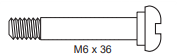 BOLT, M6X36 W/STEP, 3970