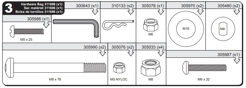 HARDWARE BAG,945